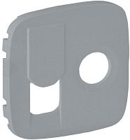 Лицевая панель Legrand Valena Allure для 2-м. розетки TV+RJ45 алюминий картинка